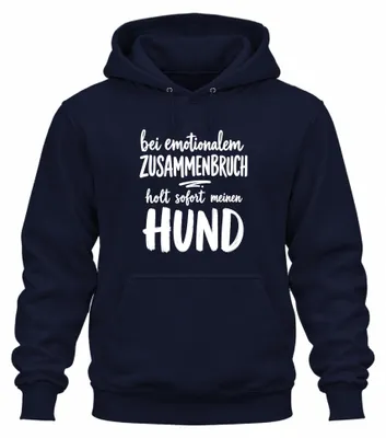Imagen del producto de Sudadera con capucha "Statement Sarkasmus", color azul marino, talla XL