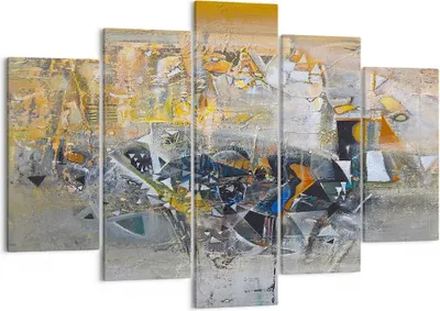 Produktbild von Bild auf Leinwand - Leinwandbild - Abstraktion modern - 150x100cm - Wand Bild - Wanddeko - Leinwanddruck - Bilder - Kunstdruck - Wanddekoration - Leinwand bilder - Wandkunst - EA150x100-4001