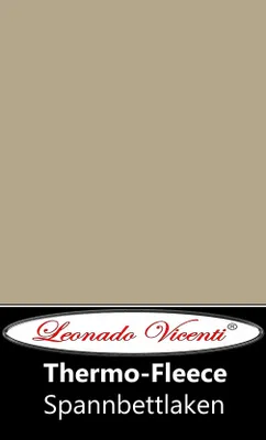 Produktbild von Thermofleece Spannbettlaken 120-130x200 cm Beige Warm Winter Komfort mit Rundumgummi