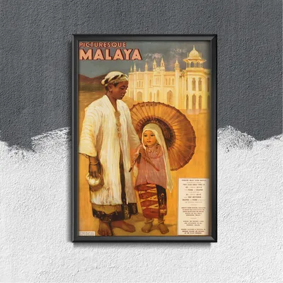 Produktbild von Poster - Canvas - Leinwand - 42 cm x 59,4 cm - malerisch Malaya