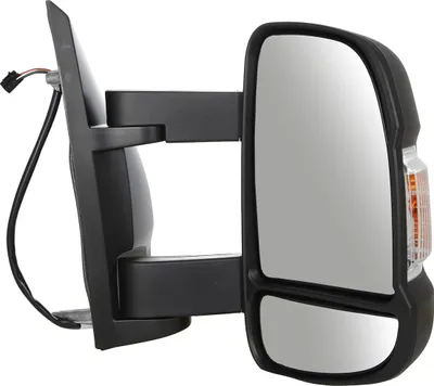 Immagine prodotto di Specchio retrovisore esterno, lato destro, per FIAT Ducato furgone (250, 290). Convetto, riscaldato, con superficie smerigliata, azionamento elettrico