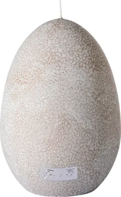 Zdjęcie produktu dla Świeca Fink, Eikerze, parafina, efekt krakelee, kolor biały, kolor taupe, wysokość: 10 cm, szerokość: 10 cm, głębokość: 14 cm, średnica: 10 cm. Numer produktu: 172058