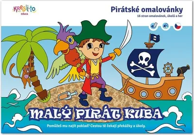 Obrázok produktu pre Pirátske omaľovánky / Malý pirát Kuba