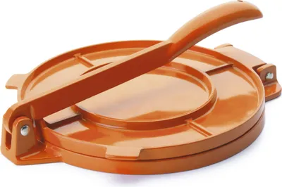 Obrázek produktu pro Lis na tortillu Ibili, hliník, 20 cm, oranžová