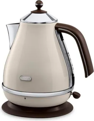 Produktbild von Wasserkocher Delonghi Icona Vintage KBOV 2001.BG, 1.7 L, 2000 W, Edelstahl Heizplatte, Beige