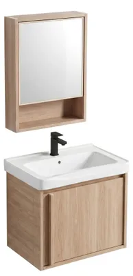 Obrázek produktu pro Sada Koupelnového Nábytku S Umyvadlem Rea Gama T25023 Bxm 50Cm Hnědý