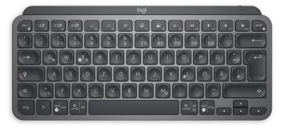 Produktbild von Logitech Master MX Keys Mini, Mini, Kabellos, RF Wireless + Bluetooth, QWERTZ, LED, Graphit
