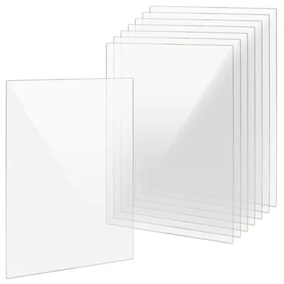 Obrázok produktu pre Akrylová doska, priehľadná, hrúbka 2 mm, formát A4 (297x210 mm), 8 kusov, vhodná na kreatívne projekty