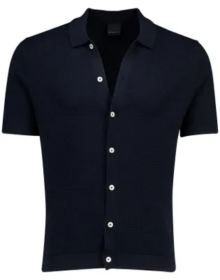 Produktbild von Dunkelblaue Bugatti Polo mit Kragen
