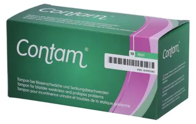Zdjęcie produktu dla CONTAM tampon dopochwowy mini, 10 tamponów
