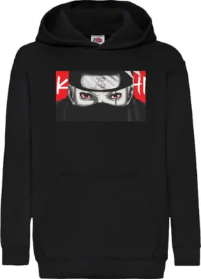 Obrázok produktu pre Detská Mikina S Kapucňou Naruto Kakashi Hatake 05, 7-8 Jahr - 128 / čierna