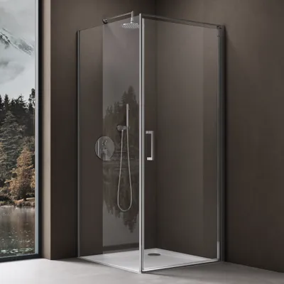 Produktbild von doporro Eck-Duschkabine 70x75x195cm Eckdusche mit Hebe- und Senkmechanismus ESG-Sicherheitsglas Klarglas inkl. Easy-Clean-Beschichtung Ravenna36K-Plus