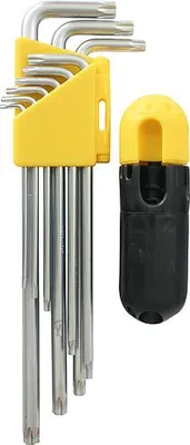 Produktbild von Schlüsselsatz Strend Pro HK7008, 9-teilig, T10-T50, Torx, Cr-V, Steckschlüssel