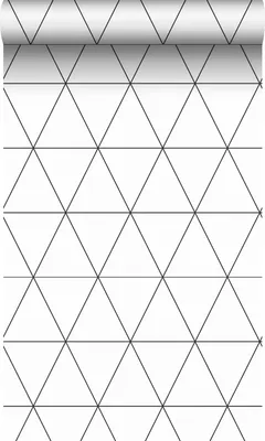 Imagen del producto de Origin Wallcoverings papel pintado triángulos gráficos blanco y 53 cm x 10.05 m
