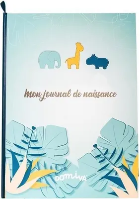Image de Livre de Naissance Domiva Zanimo, Bleu, 31,5 x 22 cm, Souvenirs de Bébé
