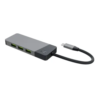 Imagen del producto de Green Cell HUBGC01, USB Tipo-C, HDMI, USB 3.2 Gen 2 (3.1 Gen 2) Tipo-A, USB 3.2 Gen 2 (3.1 Gen 2) Tipo-C, MicroSD (TransFlash), SD, 5000 Mbit/s, 60 Hz, 3840 x 2160