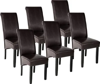 Produktbild von tectake® Esszimmerstuhl gepolstert mit Kunstlederbezug 44 x 63 x 106 cm