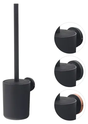 Immagine prodotto di Spazzola per WC Tiger Urban, set di spazzole per WC da fissare a parete, colore nero