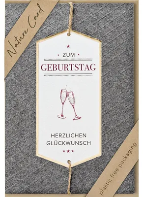 Produktbild von bsb 693008-2 Geburtstagskarte - Natur Card, inkl. Umschlag