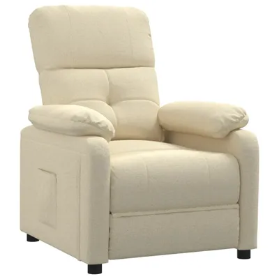 Image de Fauteuil inclinable Crème Tissu