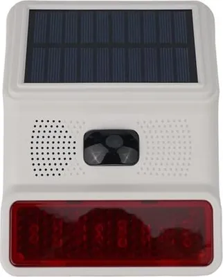 Produktbild von Wasserdichte Outdoor -Sirene 433MHz Solar angetriebene drahtlose Blitzlicht (drahtlos)