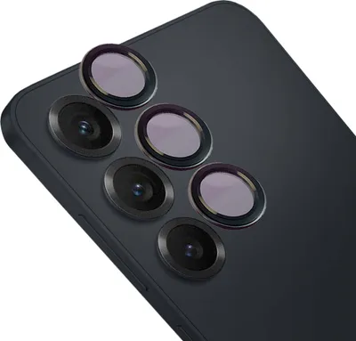 Produktbild von Glas für die Kamera mit Applikator für Galaxy S25, Bizon Glass Snap Lens, 1 Set, Schwarzer Rahmen