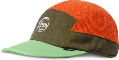 Produktbild von Djinns 5 Panel Soft Flat Cap Summer Knit Olive/Green/Orange