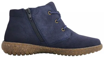 Imagen del producto de Josef Seibel, modelo Angelina 07, zapatos de mujer, botines con cordones, color azul, para uso casual