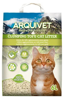 Produktbild von Arquivet Tofu Katzenstreu, 6 l, klumpend, saugfähig