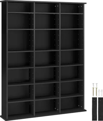 Produktbild von CD DVD Regal Stevie 105,5 x 19 x 136,5 cm