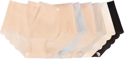 Produktbild von MODFU Ultradünne, abriebfeste Eisseide-Unterwäsche für Damen, atmungsaktiv, unsichtbar, nahtlos, Hüftlift-Slip, Eisseide, glatt, schnell trocknend, atmungsaktiv, weich, dehnbar XL【120—140】
