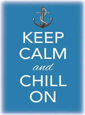 Produktbild von vianmo Holzschild 40x30 cm Keep Calm and chill on