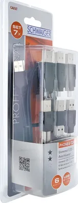 Immagine prodotto di Schwaiger USB Universalanschluss Set 6 Adapter/Länge: 1,5 m