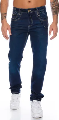 Produktbild von Cipo & Baxx Herren Regular Fit Jeans BJ3950 Blau, W34/L34