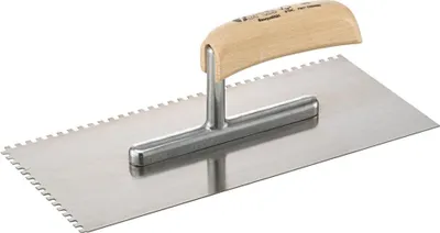Produktbild von Glättekelle 280x130mm gezahnt 4x4mm Bauqualität FORTIS