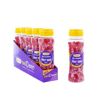 Produktbild von BackDecor Streudekor Herz-Mix, VKE mit (15x100 g)