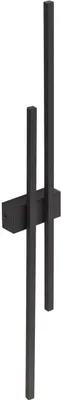 Produktbild von Wandleuchte LED Metall H: 90 cm Schwarz länglich 3000 K warmweiß 2920 lm Modern Wandlampe