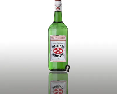 Produktbild von Malteserkreuz Aquavit 1L 40% Vol.- [Enthält Sulfite]