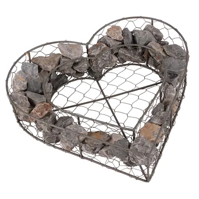 Produktbild von UNUS® Herzgitter Herz Deko Allerheiligen Grabschmuck Grabgestaltung Dekoration