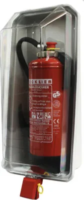 Produktbild von Klarsichtschutzbox für 6kg Feuerlöscher Feuerlöscherkasten Box Schnellverschluss