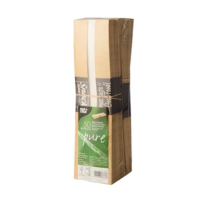 Immagine prodotto di Papstar vassoi per snack in cartone puro 75x285mm Good Food 50 pezzi 1 confezione