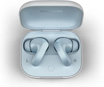 Produktbild von Motorola Moto Buds kabellose In-Ear Bluetooth 5.3 Earbuds mit Hi-Res Sound, Dolby Atmos, ANC, 42 Stunden Akkulaufzeit, 3-Mikrofone, kabelloses Laden,