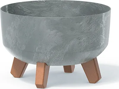 A close-up studio shot of a planter pot.