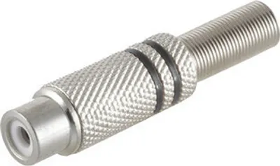 Produktbild von Cinchkupplung Metall 6mm, schwarz