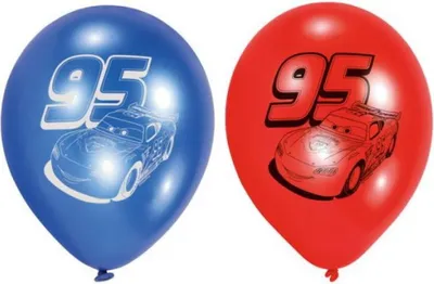 Zdjęcie produktu dla Disney Cars - 6 lateksowych balonów 22,8 cm