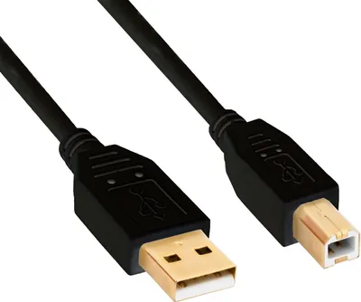 Produktbild von LogiLink CUB1102, 2 m, USB A, USB B, USB 2.0, 0,48 Gbit/s, Schwarz