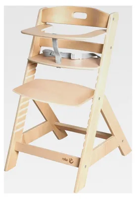Produktbild von Babyhochstuhl Liv Up - Mitwachsender Hochstuhl aus Holz - Verstellbarer Kinderhochstuhl mit Schrittgurt - Ab 6 Monaten bis 70 kg - Natur