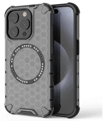 Obrázek produktu pro Techsuit – HoneyComb Shield MagSafe – ochranné pouzdro pro iPhone 15 Pro – černé