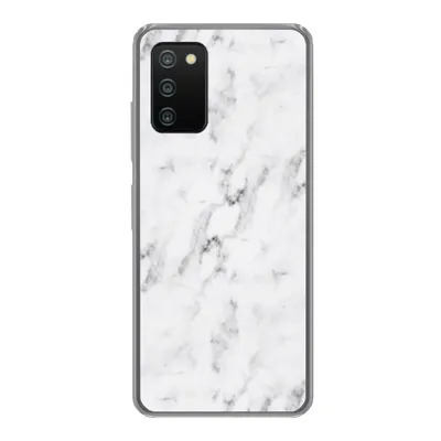 Produktbild von MuchoWow® Handyhülle Schutzhülle Hülle für Samsung Galaxy A03s Marmor - Luxus - Weiß - Grau - Marmoroptik Silikon Softcase Handy Hülle - Schutz