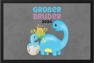 Produktbild von Großer Bruder 2024 Fußmatte Baby Neugeborenes Geschwister Familie Liebe Geburt Kleinkind Stolz